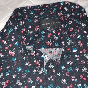 No Boundaries Floral Button Up Casual